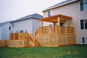Beautiful Backyard Deck Installed by America's Backyard Fencing and Decking