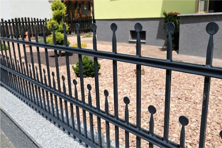 An ornate aluminum fence is just one of the types of fencing America's Backyard, Fence Installers in Plainfield IL, can work with.